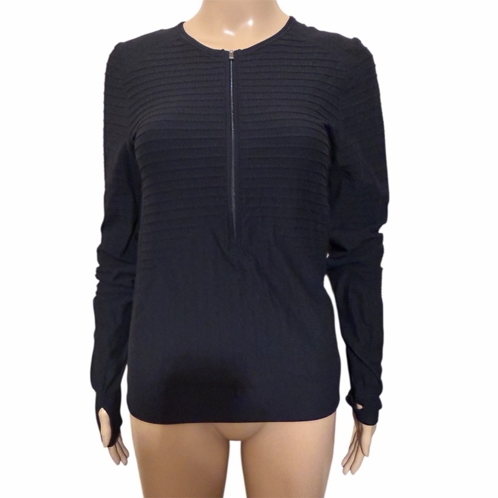 Athleta Derek lam Black Long Sleeve Top size m